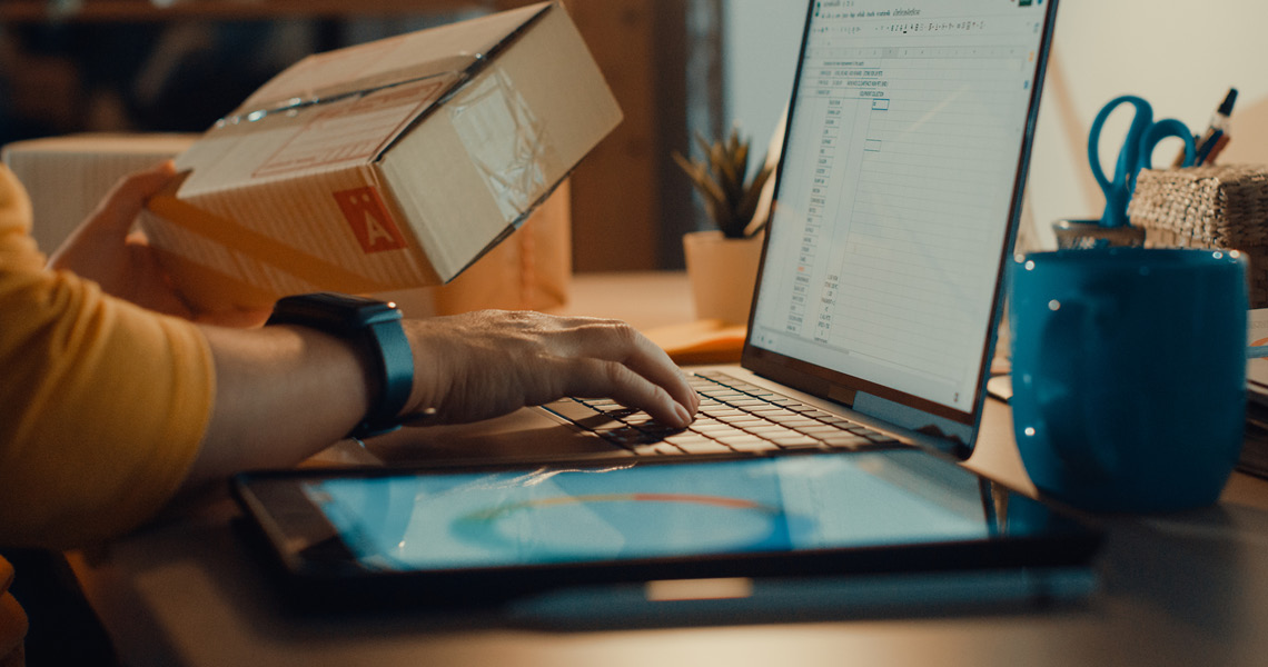 Secure online order, package